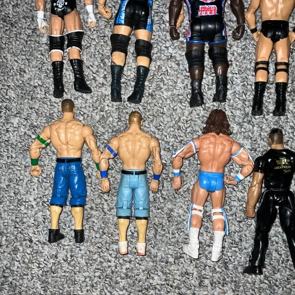 Lot Of 12 WWE/WWF Mattel & JAKKS Pacific Inc. Wrestling Action Figures. - Picture 9 of 10